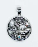 Pendant Steel Prosperity Fish