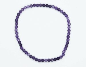 Bracelet 3mm Faceted Amethyst