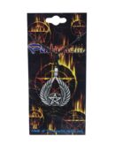 Pendant Pewter Wings Pentagram