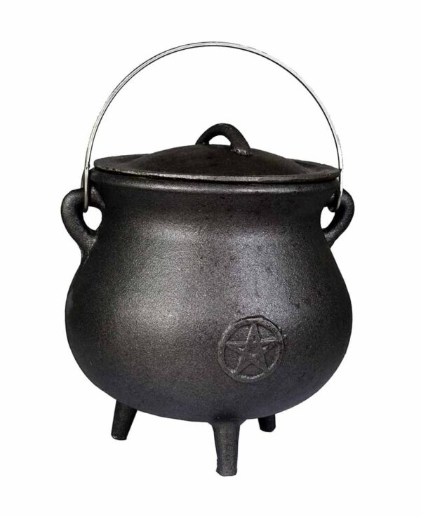 Cauldron With Pentagram H21cm