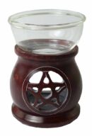 Oil Burner Soapstone Pentagram