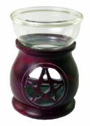 Oil Burner Soapstone Pentagram