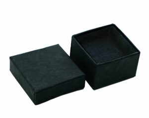 Ring Display Box Black 4x4x3cm 24pcs