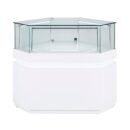 Frameless Display Glass Counter 750X750X1050mm SLW Code 99082