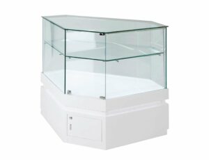 Frameless Display Glass Counter 850X850X1050mm SWT Code 99087
