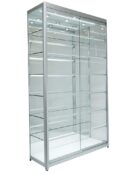 Glass Cabinet 1200X400X1980mm 6 Shelves Led Strip Lighting Code 99111