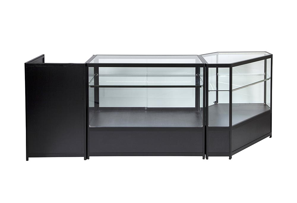 Corner Aluminium Display Glass Counter 850X850X900mm SBT2 Code 99642 - Image 5