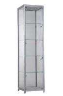 Glass Cabinet 500X500X1980mm 4 Shelves Led Bulb Lighting Code 99904