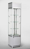 Rotating Glass Cabinet 500X500X1980mm Led Bulb Lighting Code 99908