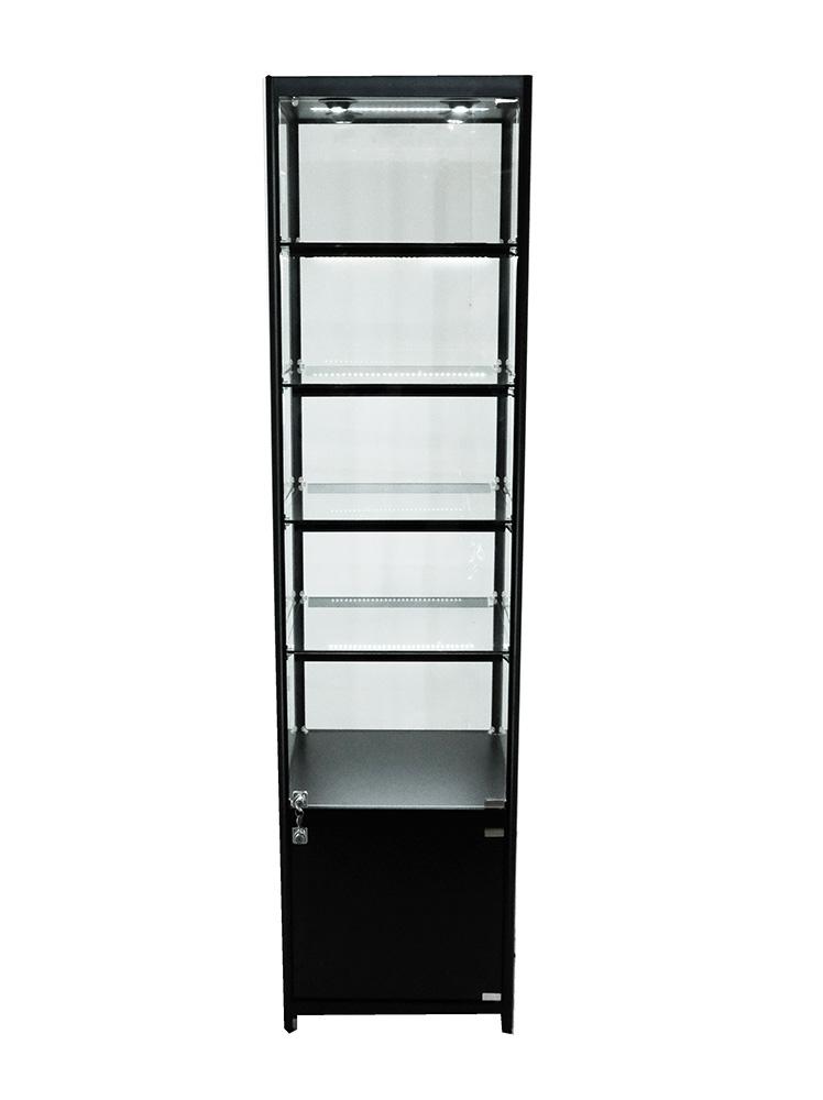 Aluminium Glass Display Cabinet 500X500X1980mm BL4Code 99919 - Image 2