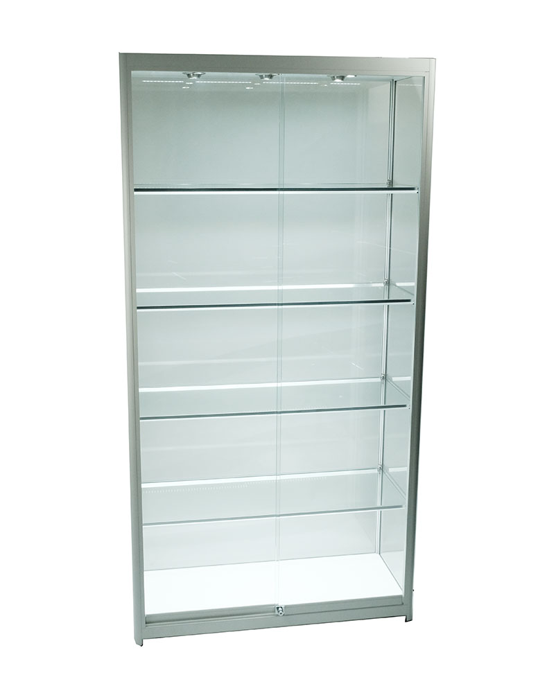 Aluminium Glass Display Cabinet 1000X400X1980mm WL4D Code 99935