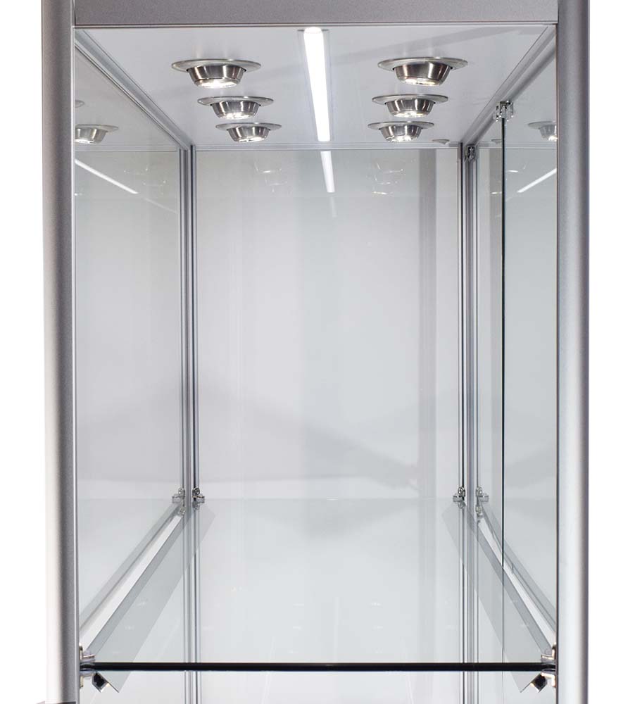 Aluminium Glass Display Cabinet 1000X400X1980mm WL4D Code 99935 - Image 3