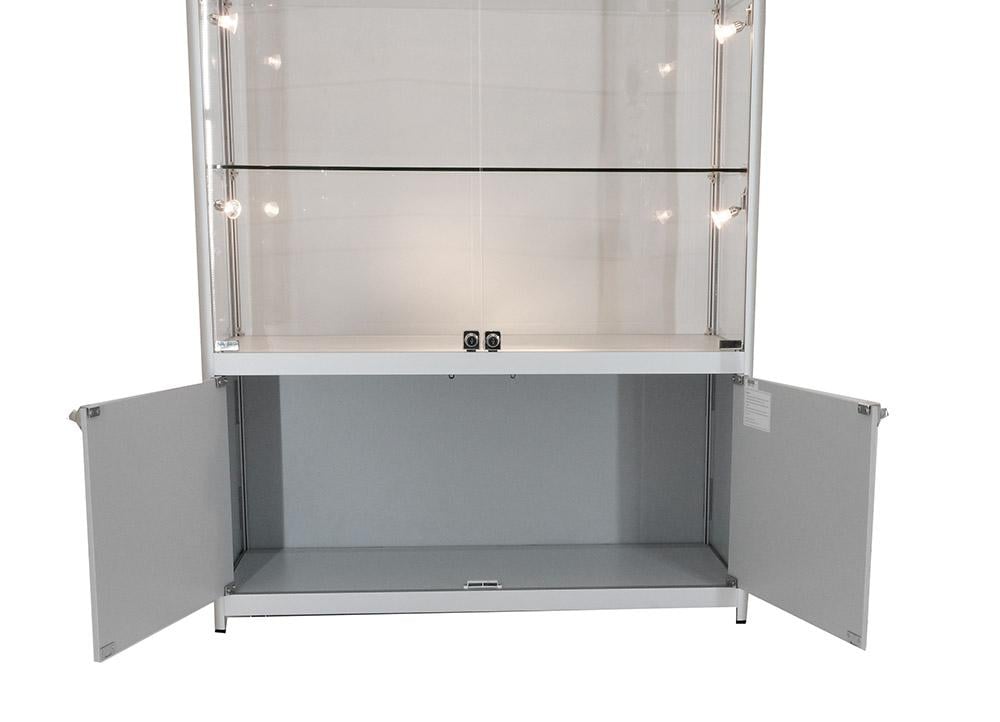 Glass Cabinet 1000X400X1980mm 3 Shelves Halogen Lighting Code 99945 - Image 3