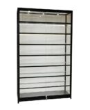 Glass Cabinet 1200X400X1980mm 7 Shelves Led Strip Lighting Code 99946