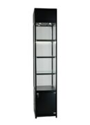 Glass Cabinet 400X400X1980mm 3 Shelves Led Strip Lighting Code 99952