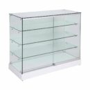 Frameless Display Glass Counter 1200X500X1050mm W Code 99976