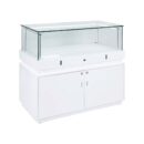 Frameless Display Glass Counter 1200X495X1050mm SLW Code 99983