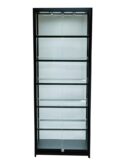 Glass Cabinet 750X400X1980mm 5 Shelves Led Strip Lighting Code 99955