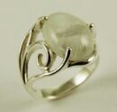 Silver Ring Oval Rainbow