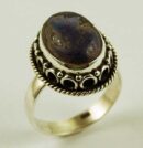 Silver Ring Oval Lapis