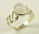 Silver Ring Moonstone Oval