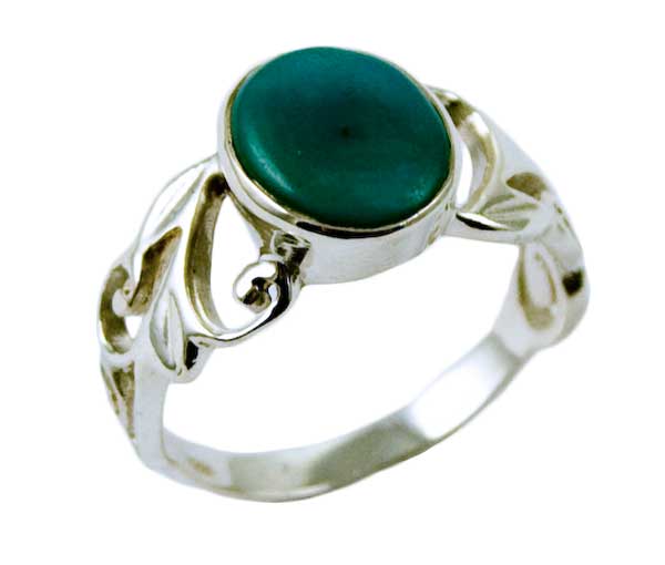 Silver Ring Turquoise Oval