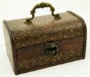 Box Wooden Chest 16X10X9cm
