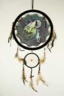 Dream Catcher Wolves At Night