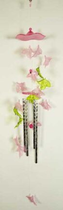 Wind Chime Blue Leaves