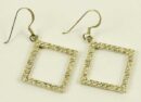 EARRING SILVER SQUARE LARGE