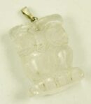 Pendant Owl Clear Quartz H2.5cm
