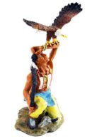 Indian With Eagle On Arm 8 Inch