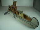 Indian With Wolf In Canoe 7 Inch