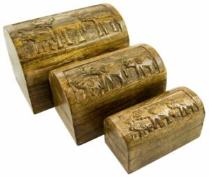 Box Chest Elephants Set Of 3