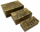Box Wood Blossom Tree Set Of 3