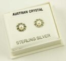 Silver Earring Stud Flower