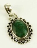 Silver Pendant Emerald Cut