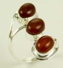 Silver Ring Garnet Stone