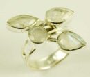 Silver Ring Moonstones