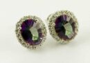 Silver Earring Mystic Quartz