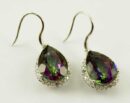 Earring Silver Mystic Topaz