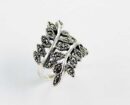 Ring Marcasite Leaves