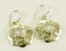 Silver Earring Rainbow Stone