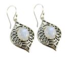 Silver Earring Rainbow Stone