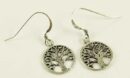 Silver Earring Tree With Circle