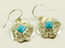 Silver Earring Turquoise Stone