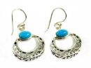 Silver Earring Turquoise Stone