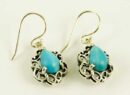 Silver Earring Turquoise Stone