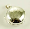 Silver Pendant Locket Circle
