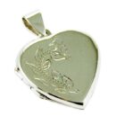 Silver Pendant Locket Heart